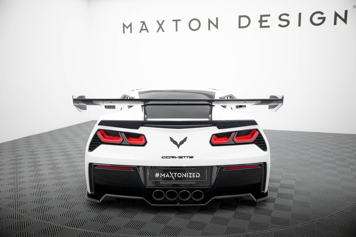 Carbon Spoiler With Upper Swan Mounting Chevrolet Corvette Stingray / Grand Sport C7
