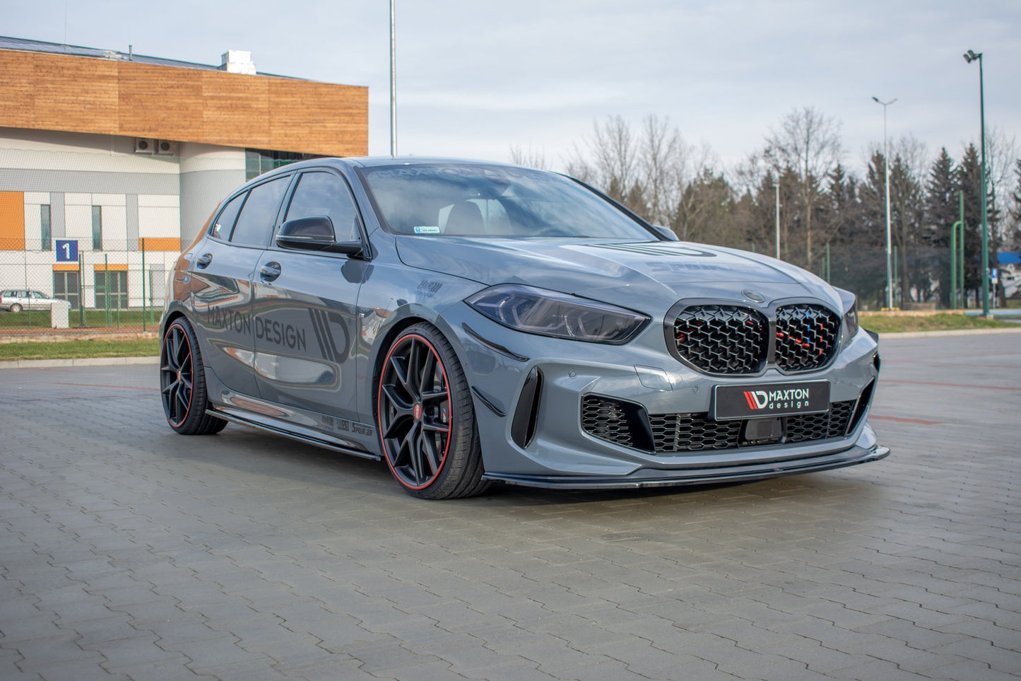 Front Ansatz für BMW 1er F40 M-Paket/ M135i schwarz matt