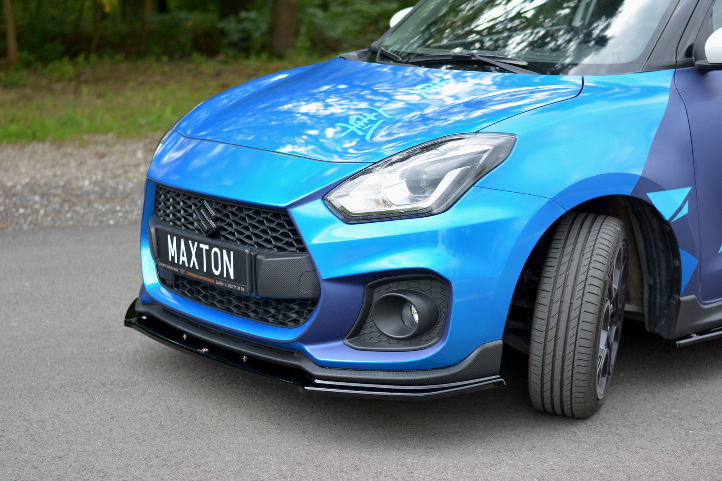 Front Ansatz V.1 für SUZUKI SWIFT 6 SPORT schwarz Hochglanz