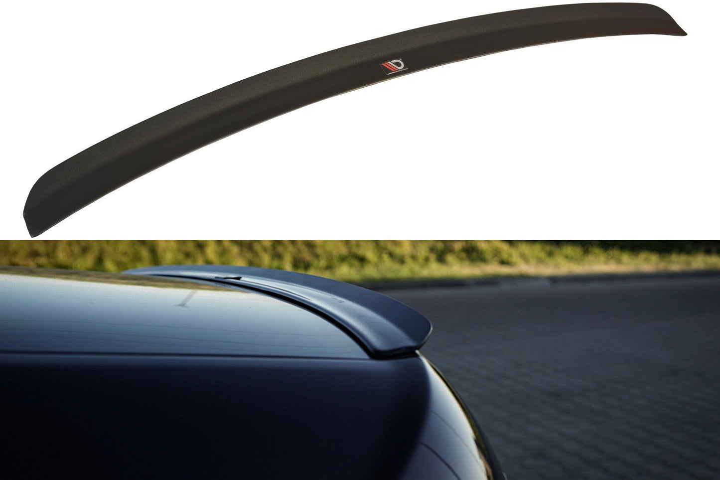 Spoiler CAP für Audi A6 S-Line C6 FL Limousine schwarz Hochglanz