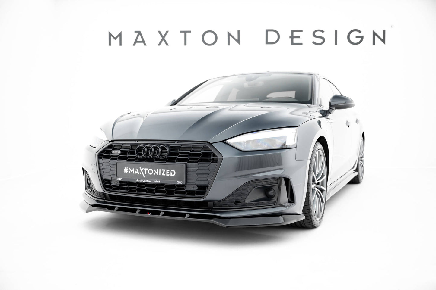 Front Ansatz für V.2 Audi A5 F5 Facelift schwarz Hochglanz