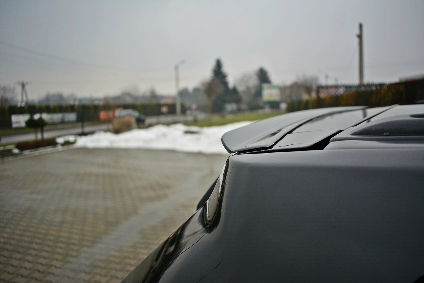 Spoiler CAP für JEEP GRAND CHEROKEE WK STR8 schwarz Hochglanz
