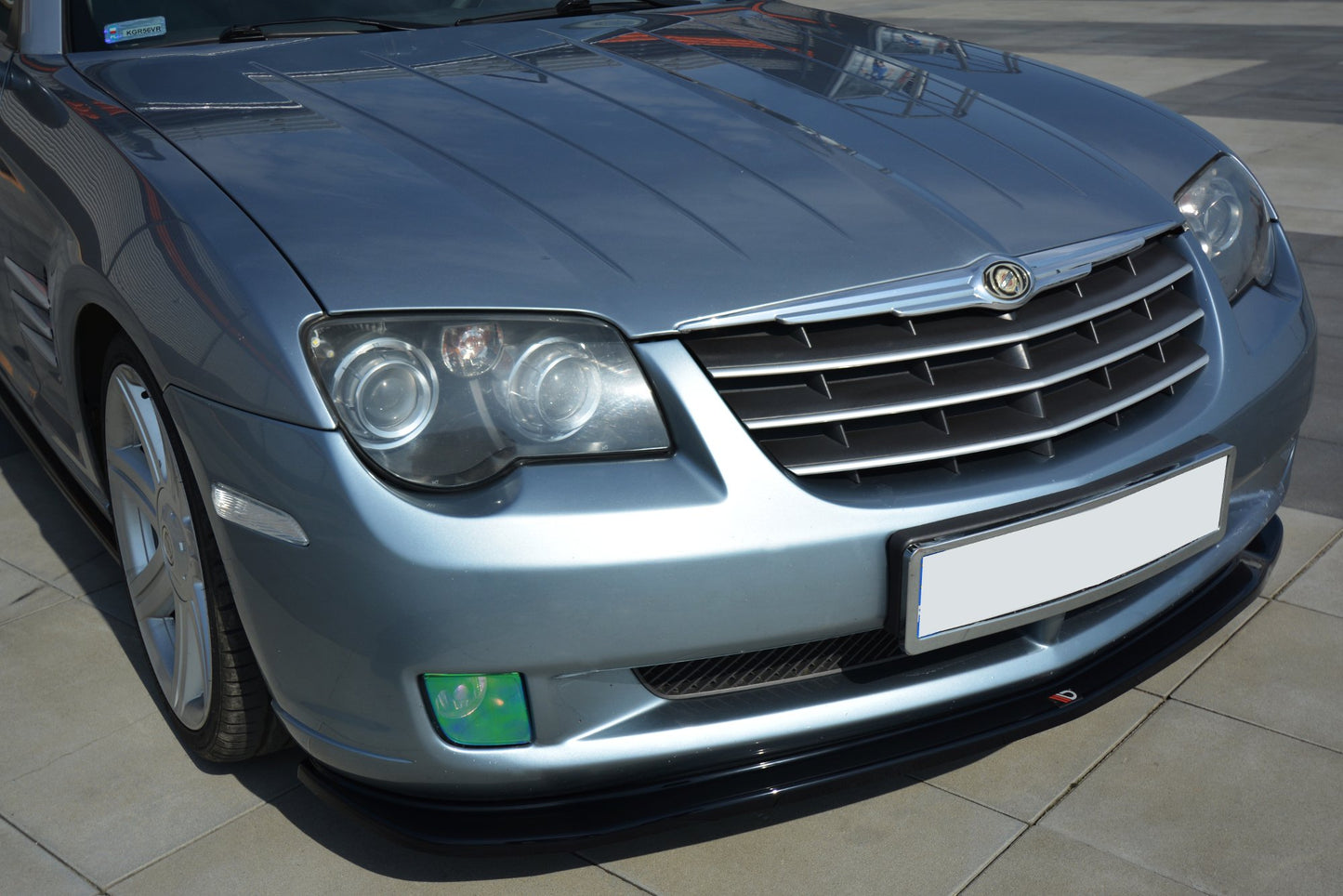 Front Ansatz für CHRYSLER CROSSFIRE schwarz Hochglanz