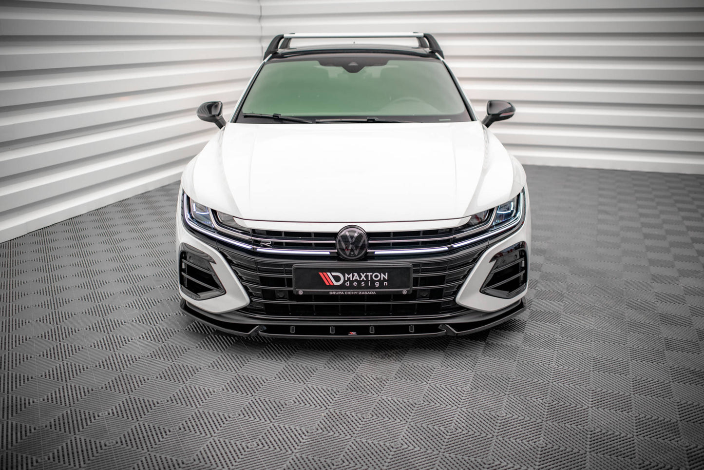 Front Ansatz V.2 für VW Arteon R schwarz Hochglanz