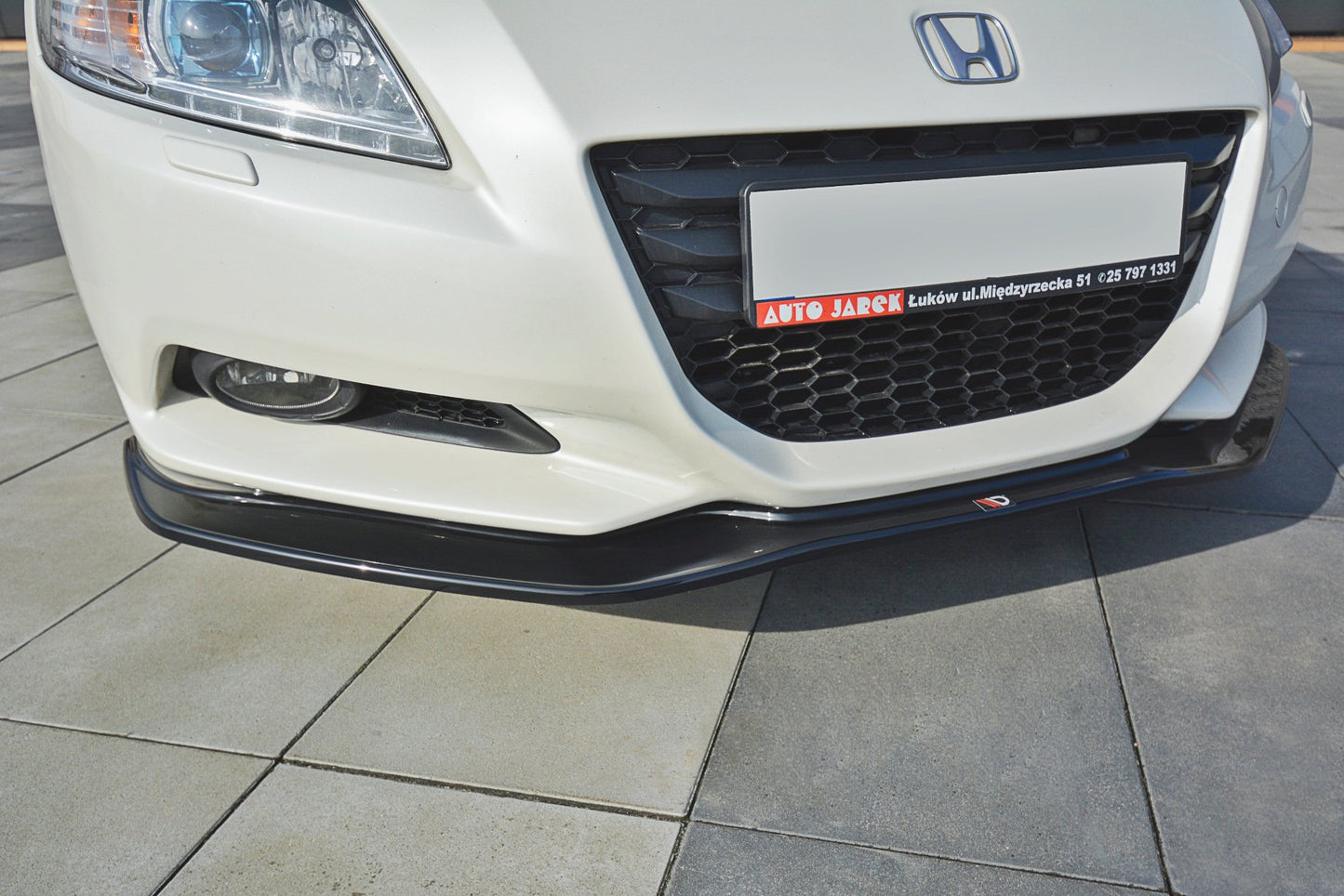 Front Ansatz V.1 für HONDA CR-Z schwarz Hochglanz