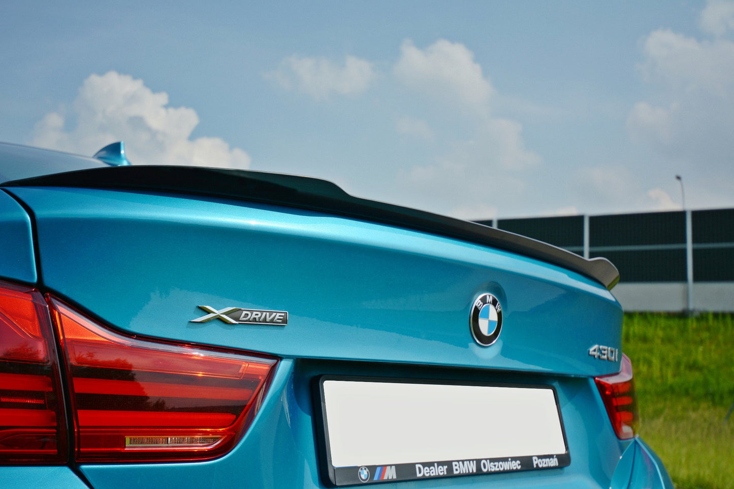 Spoiler CAP für BMW 4er Gran Coupe Standard / M-Paket F36 / F36 Facelift schwarz Hochglanz