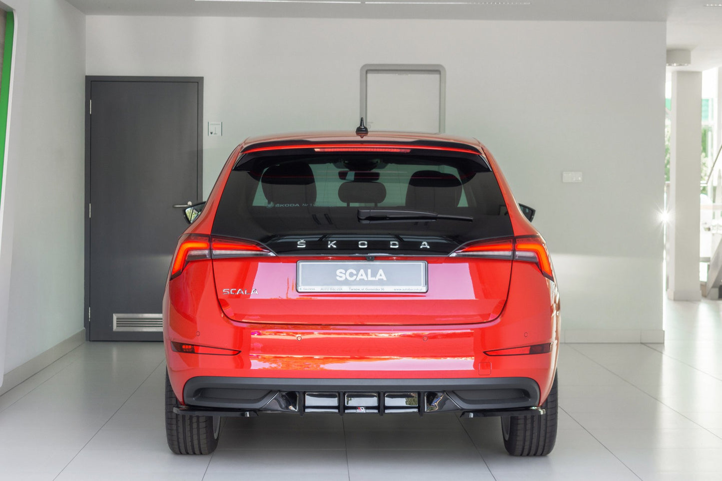 Diffusor Heck Ansatz für Skoda Scala Carbon Look