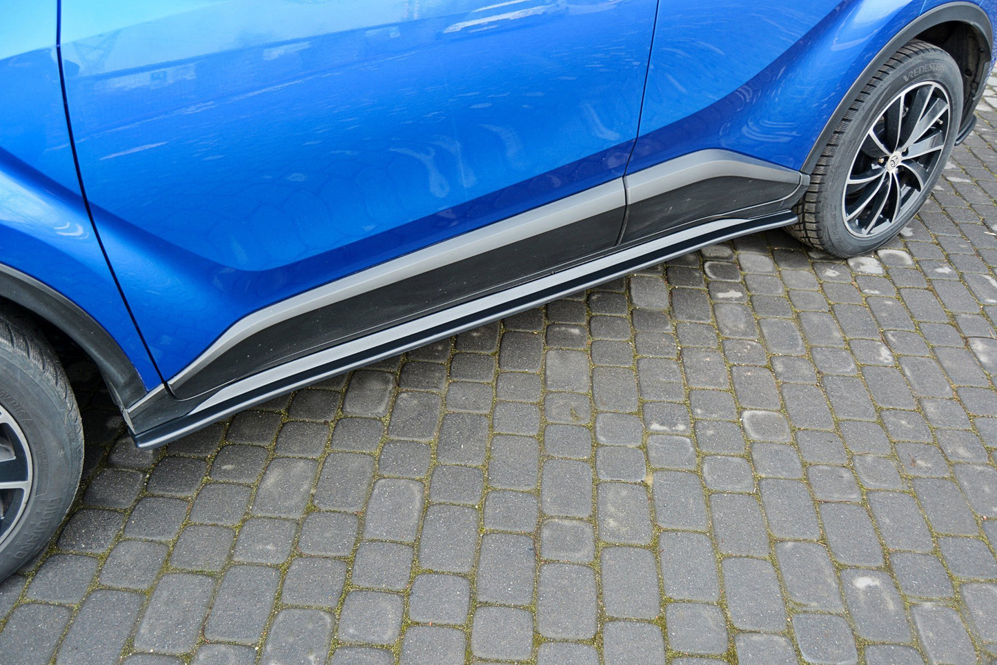 Seitenschweller Ansatz für TOYOTA C-HR schwarz Hochglanz