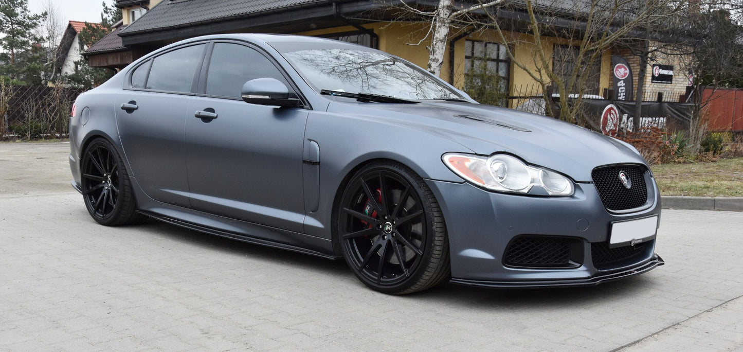 Front Ansatz V.1 für JAGUAR XF- R schwarz Hochglanz