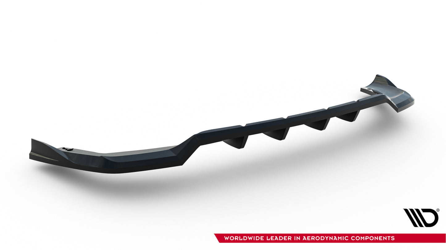 Mittlerer Cup Diffusor DTM Look Heck Ansatz für MG HS Mk1 Facelift schwarz Hochglanz