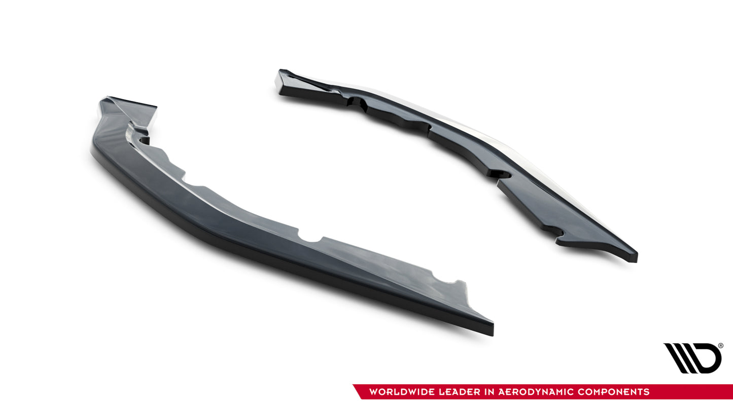 Heck Ansatz Flaps Diffusor V.2 für BMW M4 G82 / G82 Facelift schwarz Hochglanz