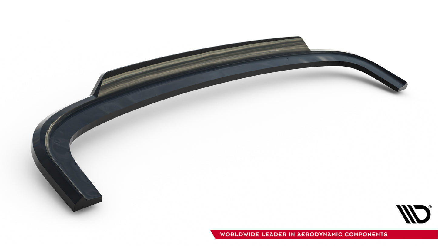 Mittlerer Cup Diffusor DTM Look Heck Ansatz für Peugeot Expert Mk3 schwarz Hochglanz