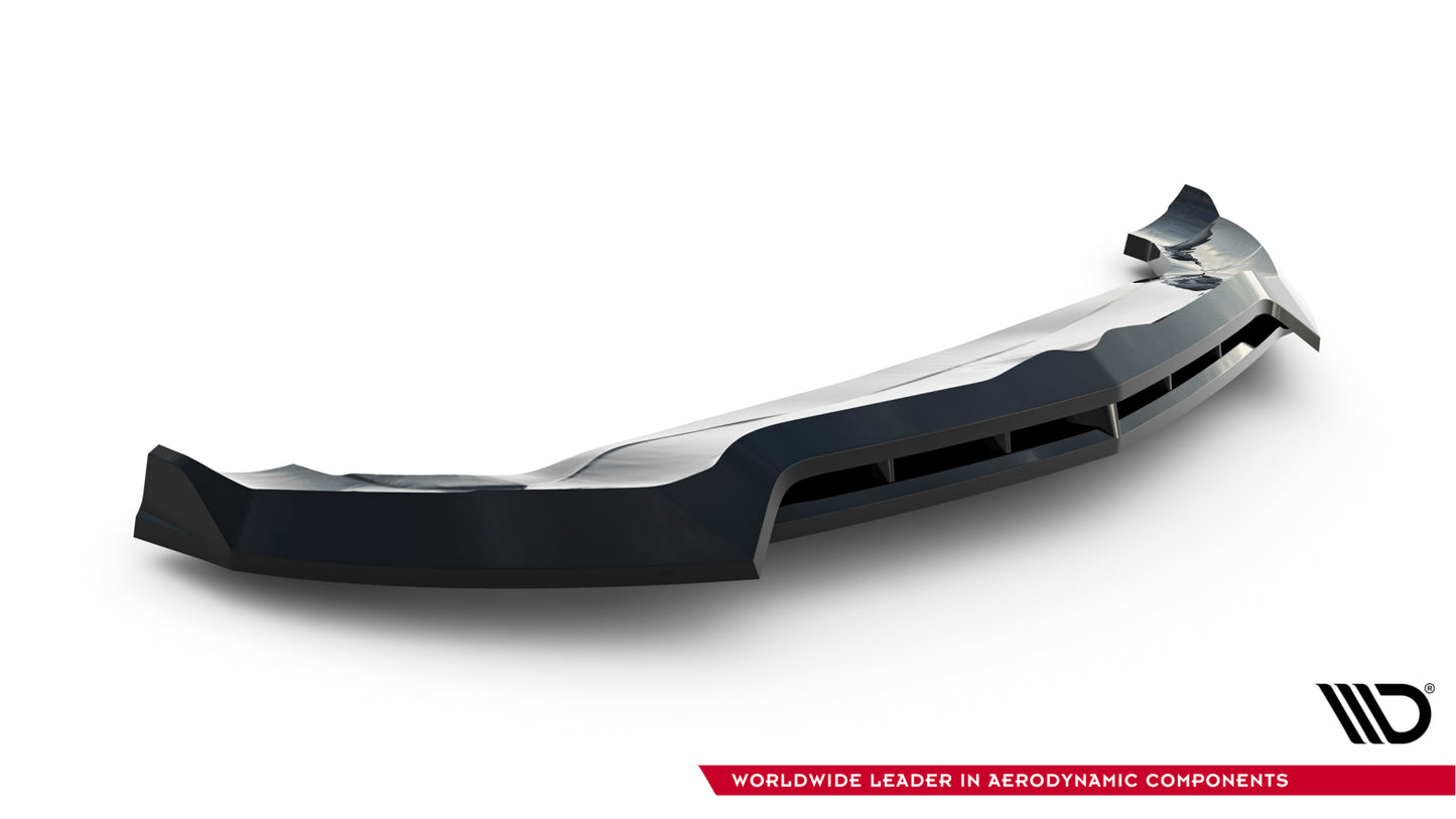 Front Ansatz V.3 für Alfa Romeo Stelvio Mk1 schwarz Hochglanz