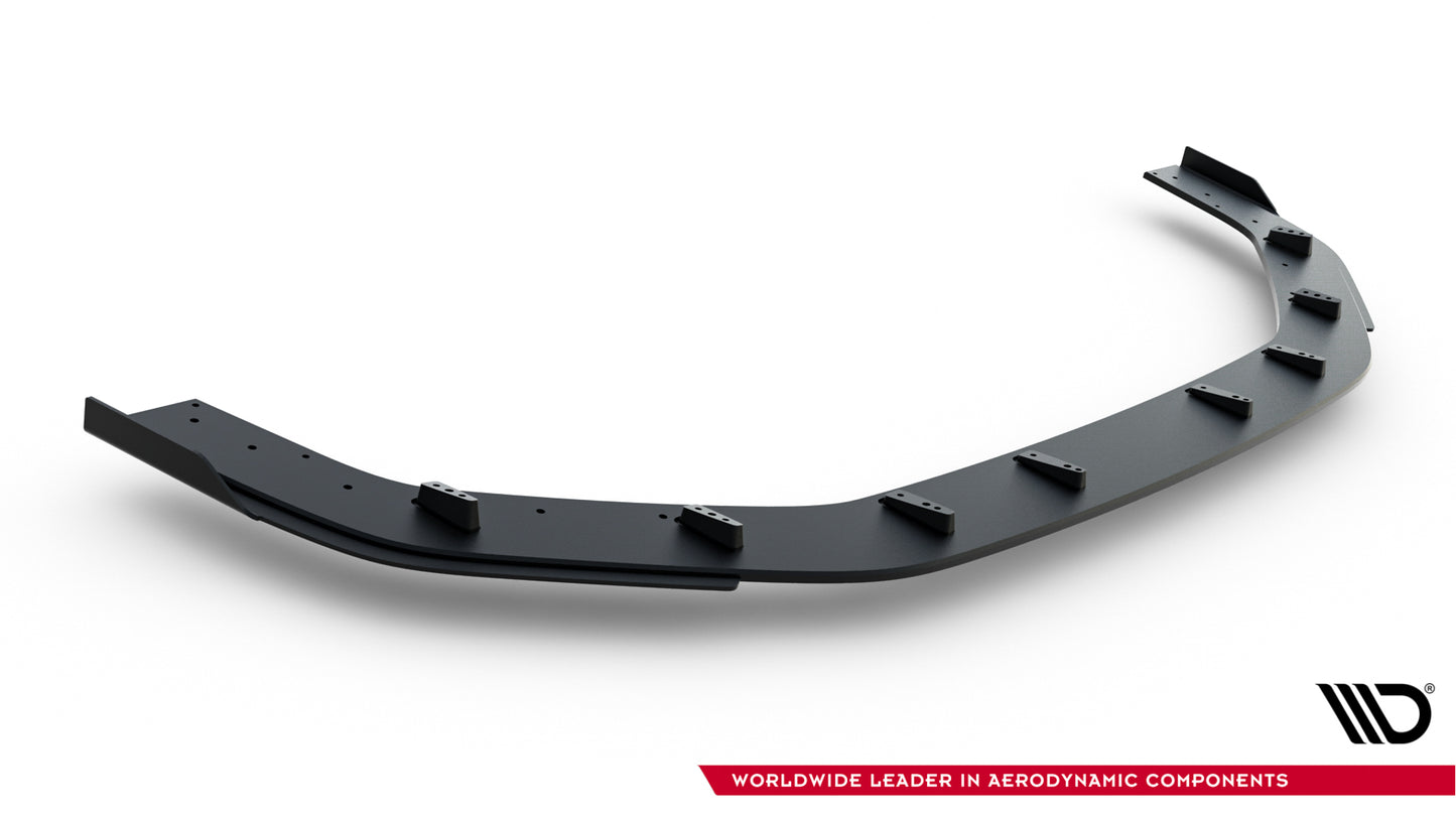 Street Pro Front Ansatz + Flaps für Audi RS3 Limousine 8Y Facelift schwarz Hochglanz