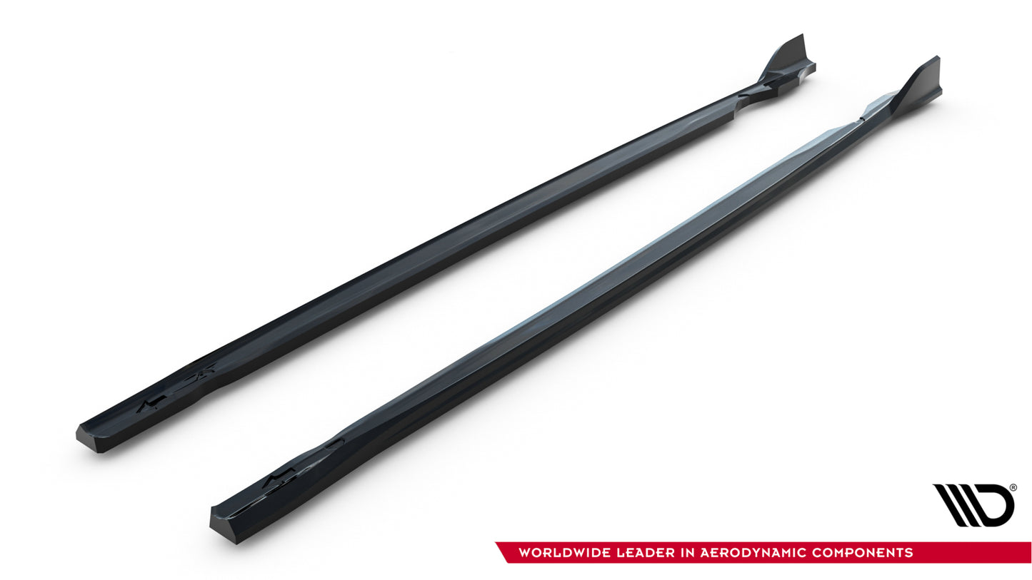 Seitenschweller Ansatz für V.4 VW Golf R Mk8 / Mk8 Facelift schwarz Hochglanz