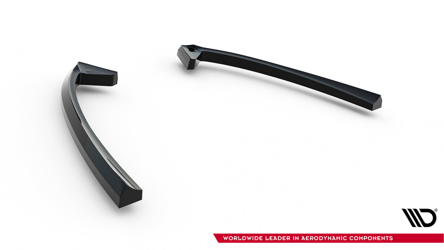 Heck Ansatz Flaps Diffusor für Ford Mondeo ST-Line Limousine Mk4 Facelift schwarz Hochglanz