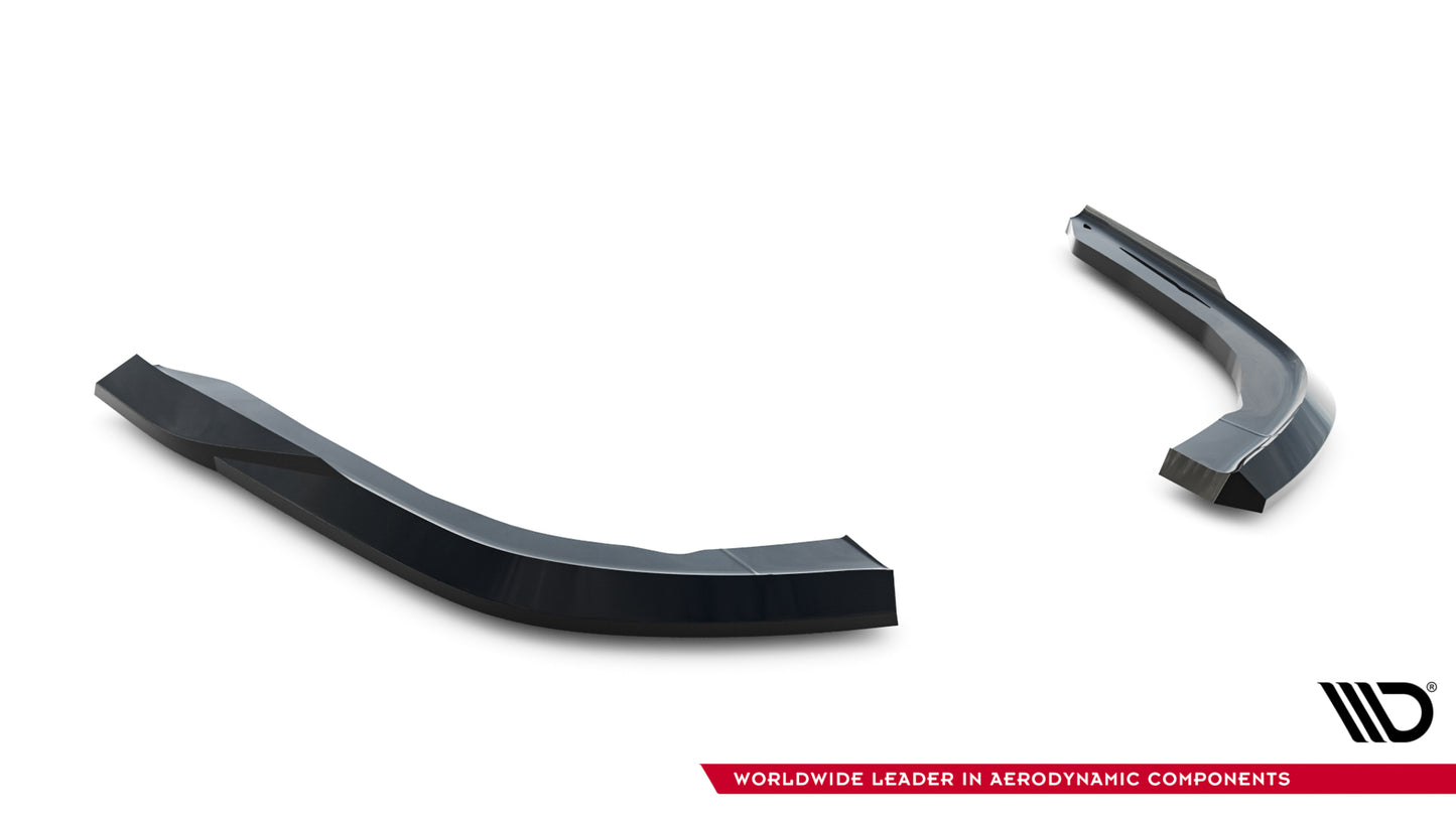 Heck Ansatz Flaps Diffusor für BMW 4er Cabrio / Coupe F33 / F32 schwarz Hochglanz
