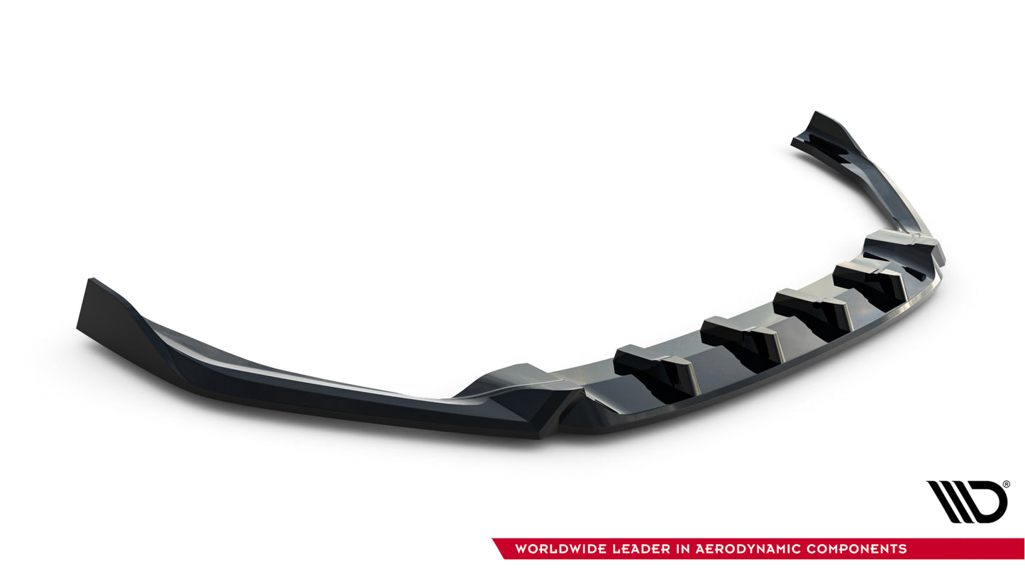 Front Ansatz V.5 für Skoda Octavia RS Mk4 schwarz Hochglanz