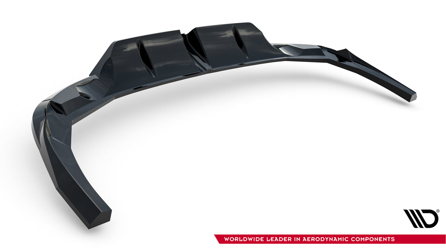 Mittlerer Cup Diffusor DTM Look Heck Ansatz für V.1 Audi RS3 Limousine 8Y Facelift schwarz Hochglanz