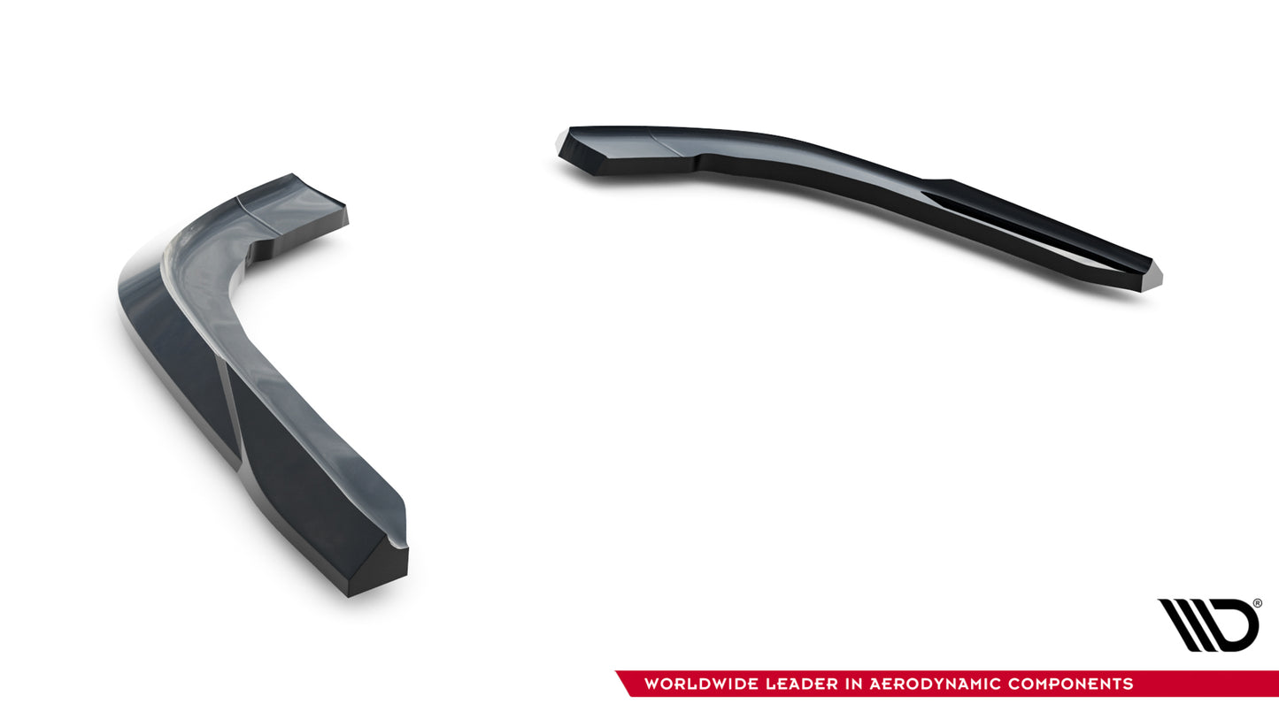 Heck Ansatz Flaps Diffusor für BMW 4er Cabrio / Coupe F33 / F32 schwarz Hochglanz