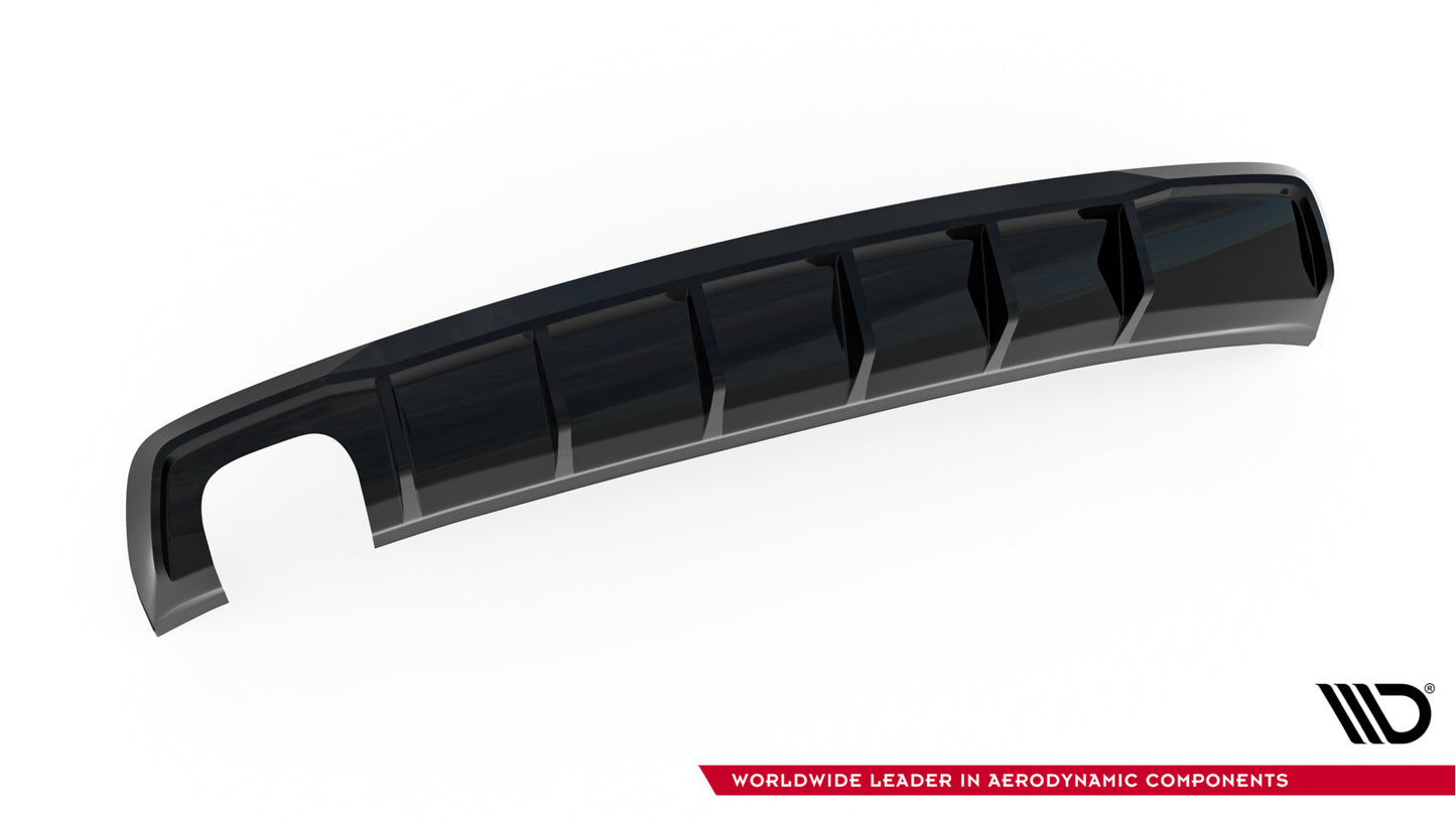 Diffusor Heck Ansatz für Audi A3 Limousine 8V (Doppelauspuff li.endrohr)