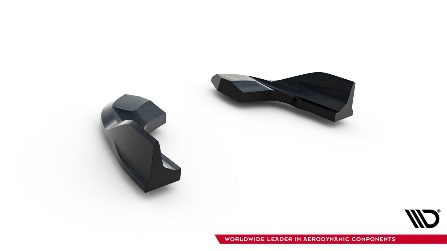 Heck Ansatz Flaps Diffusor V.7 für VW Golf R Mk8 / Mk8 Facelift schwarz Hochglanz