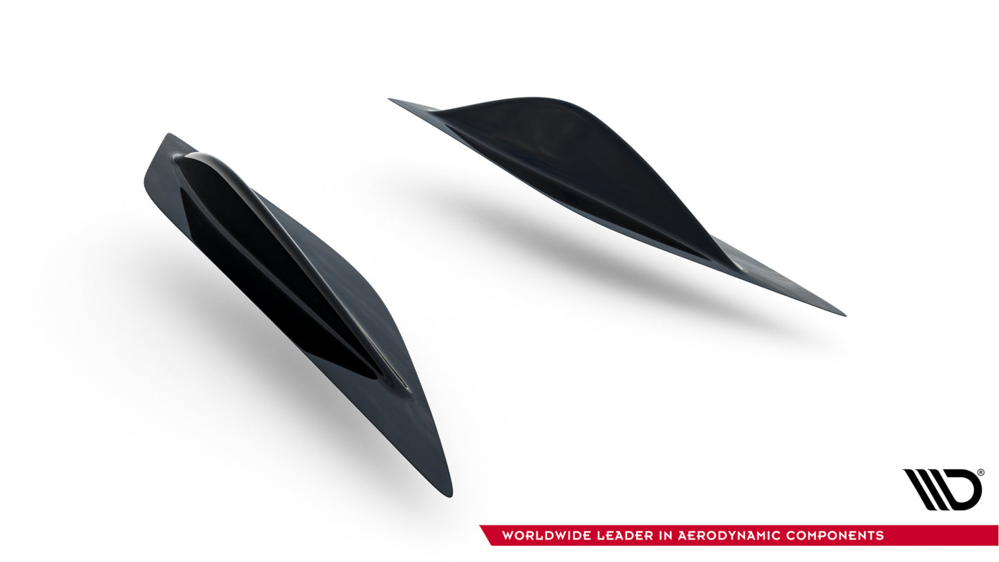 Spoiler Seiten Erweiterung Honda Civic Type-R Mk10 / Mk10 Facelift schwarz Hochglanz