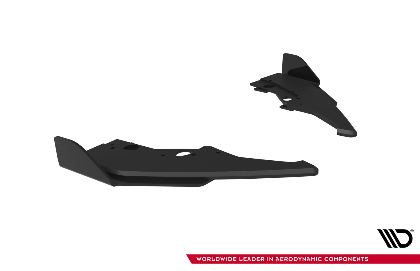 Street Pro Heck Ansatz Flaps Diffusor V.2 + Flaps für BMW 1er M-Paket F70 schwarz Hochglanz