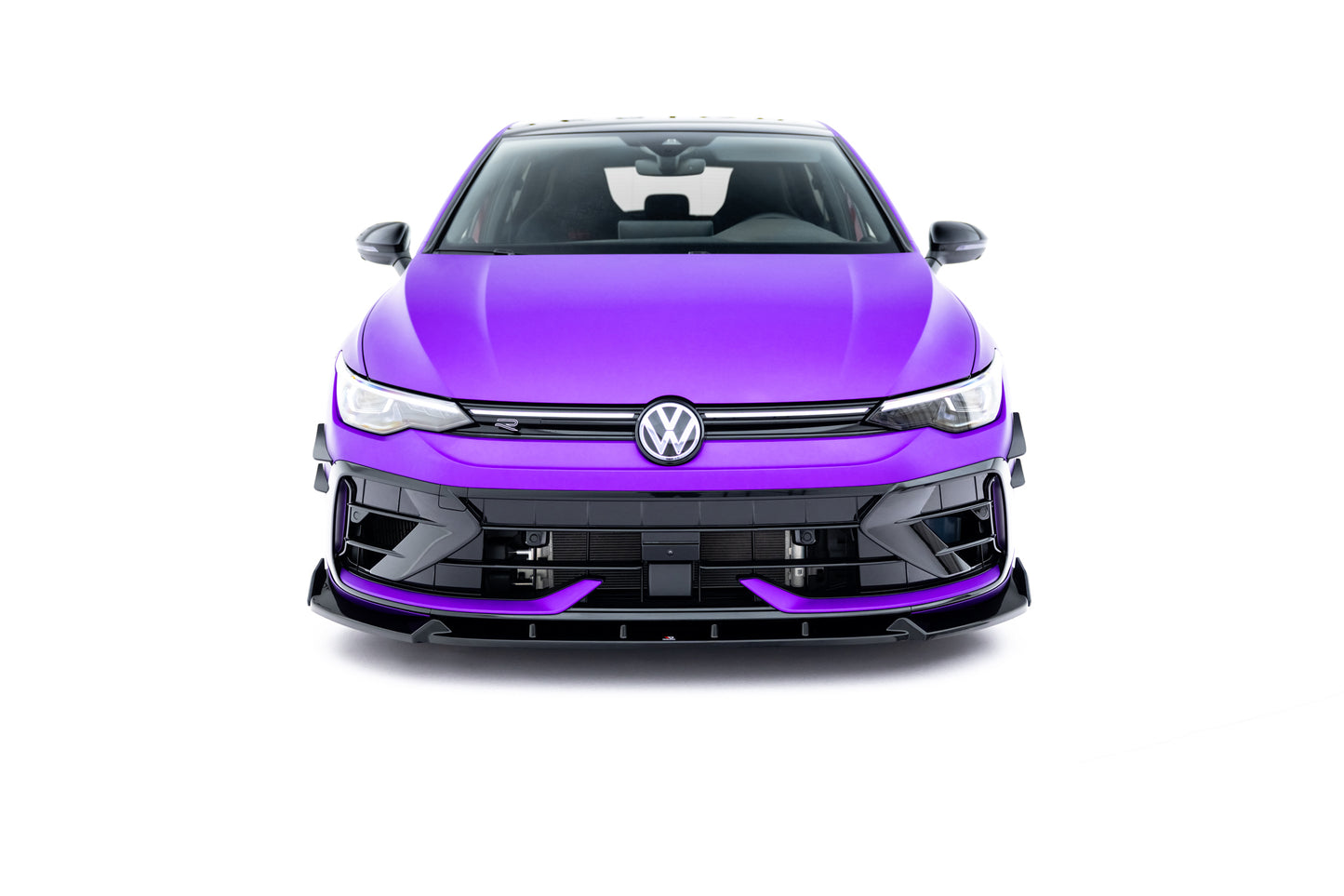 Front Ansatz V.3 + Flaps für VW Golf R Mk8 Facelift
