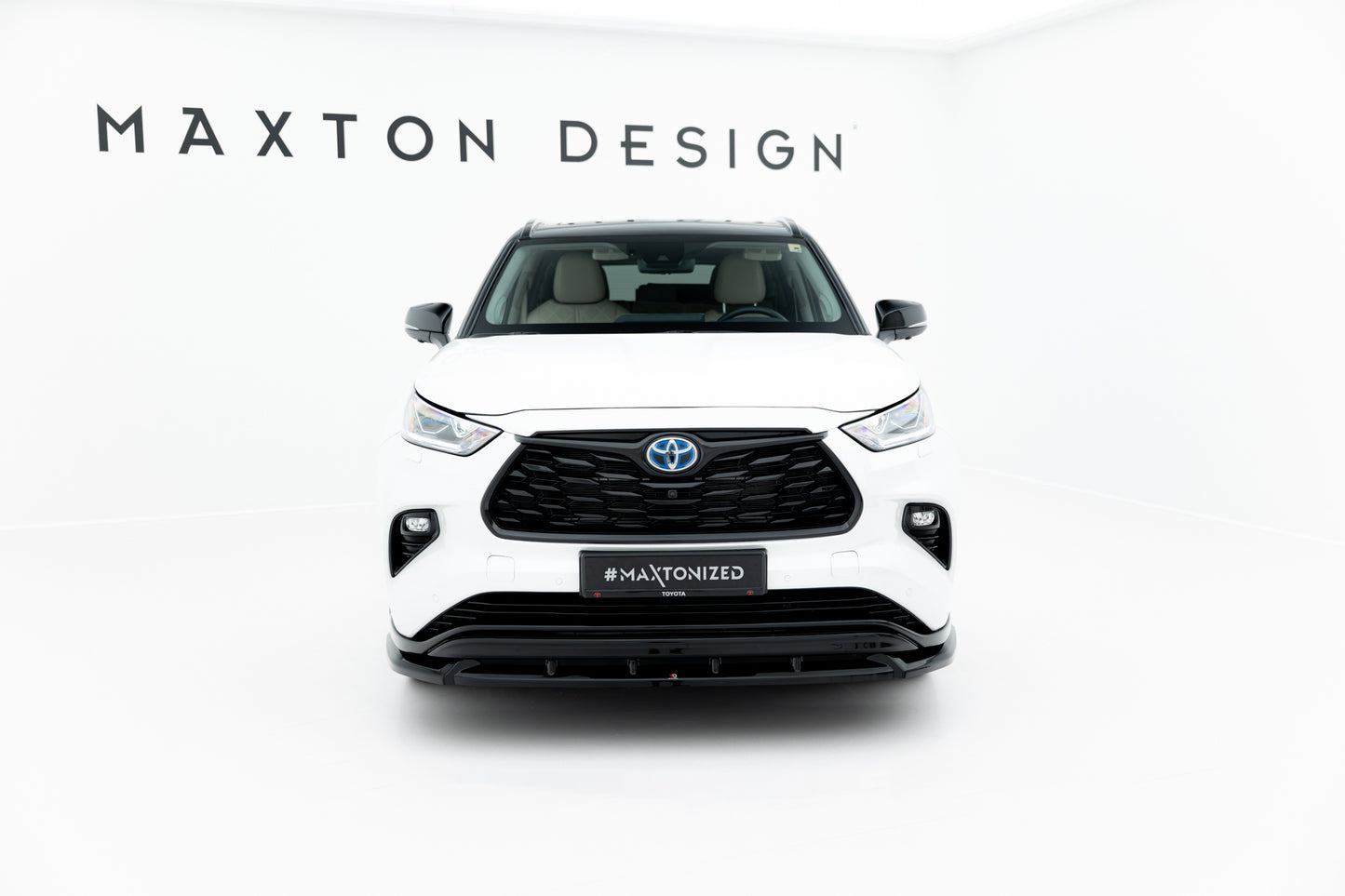 Front Ansatz V.2 für Toyota Highlander Mk4 schwarz Hochglanz