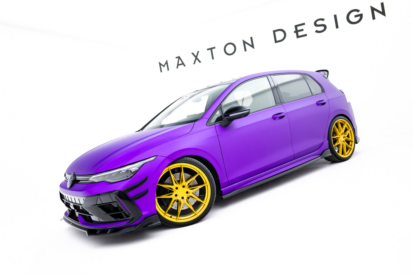 Seitenschweller Ansatz für V.4 VW Golf R Mk8 / Mk8 Facelift schwarz Hochglanz