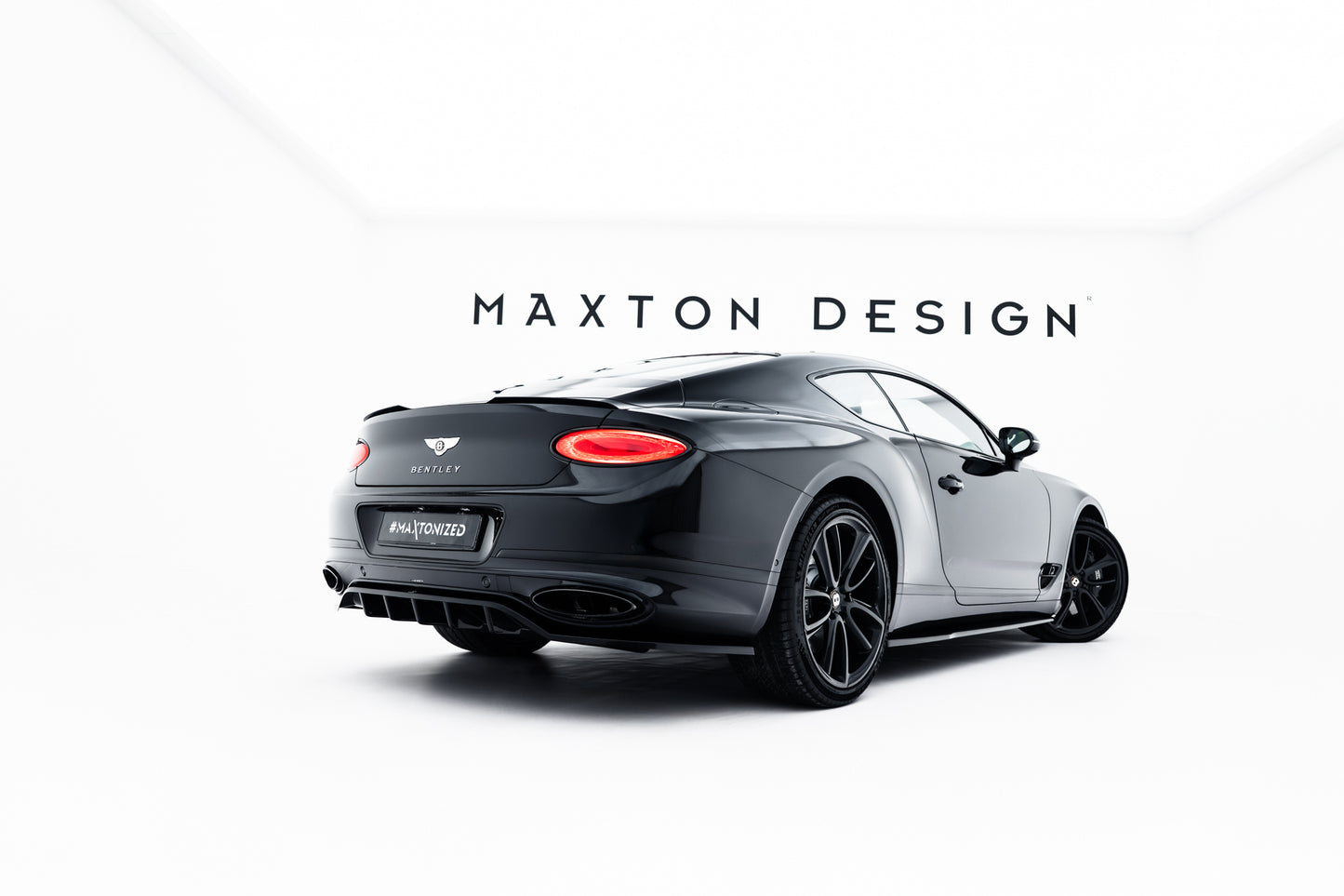 Spoiler CAP für Bentley Continental GT Coupe Mk3 schwarz Hochglanz
