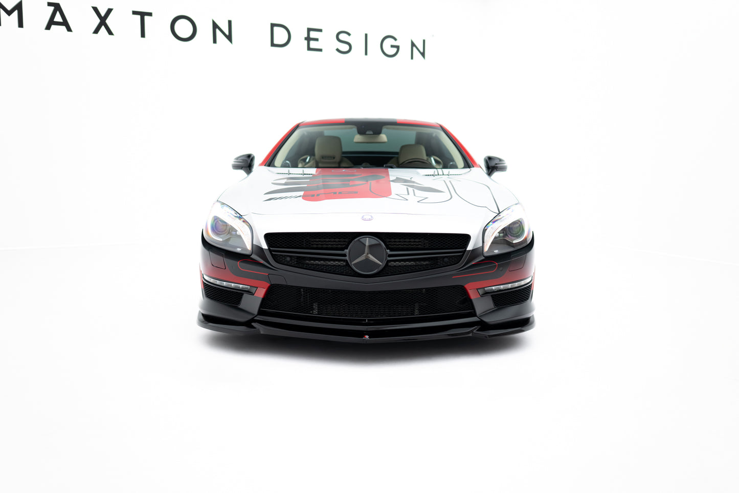 Front Ansatz V.2 für Mercedes-Benz SL 63 AMG R231 schwarz Hochglanz