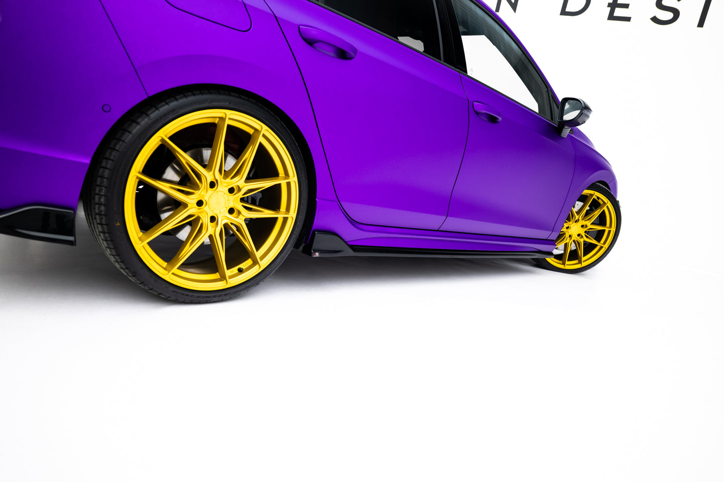 Seitenschweller Ansatz für V.4 VW Golf R Mk8 / Mk8 Facelift schwarz Hochglanz