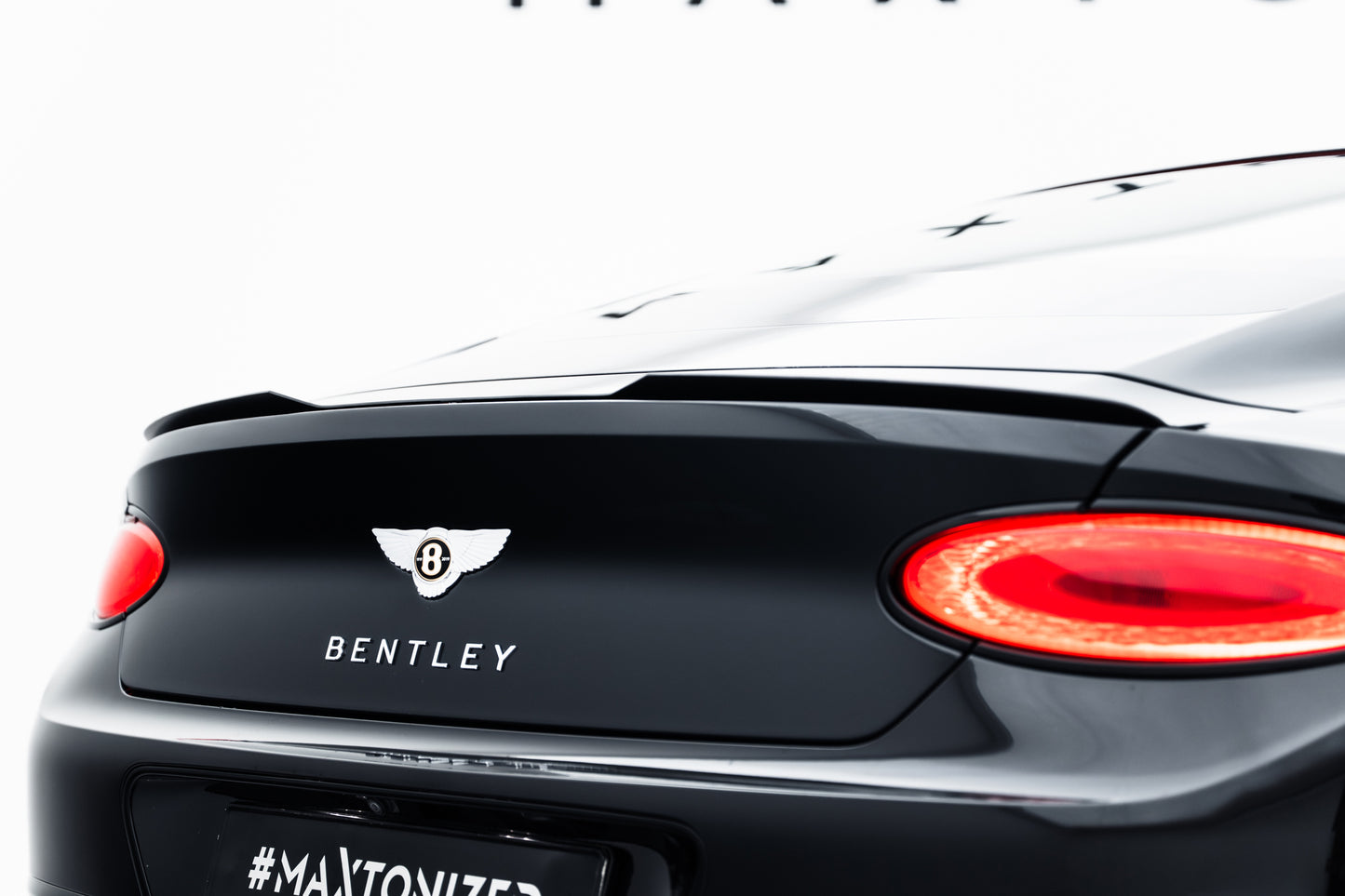 Spoiler CAP für Bentley Continental GT Coupe Mk3 schwarz Hochglanz