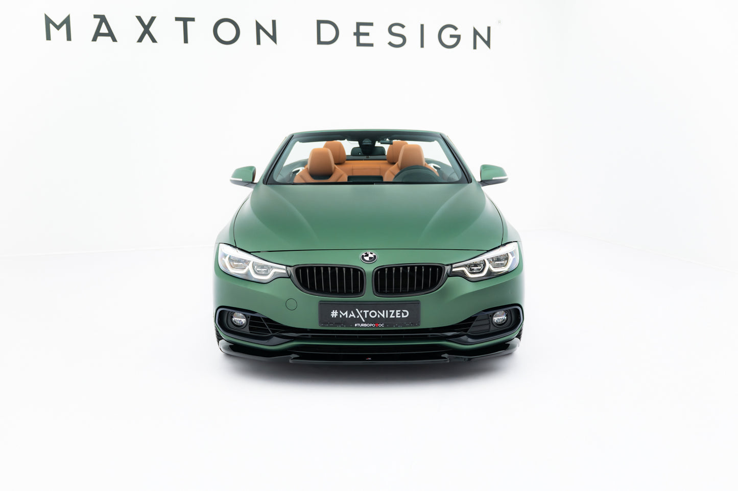 Front Ansatz für BMW 4er Cabrio / Coupe F33 / F32 schwarz Hochglanz