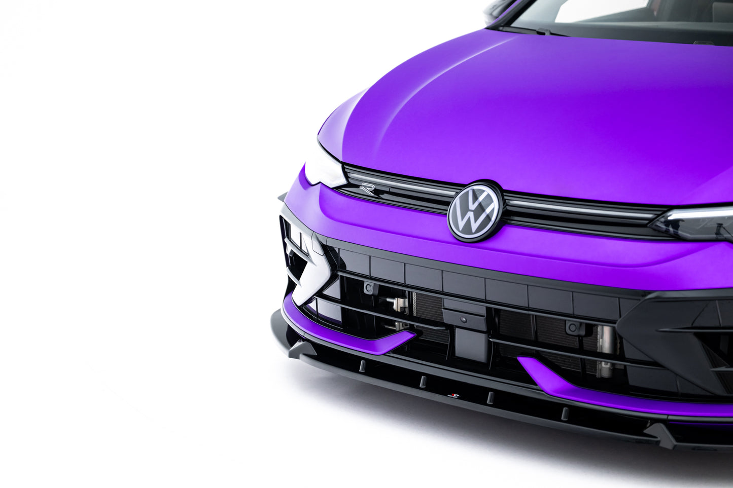 Front Ansatz V.3 + Flaps für VW Golf R Mk8 Facelift