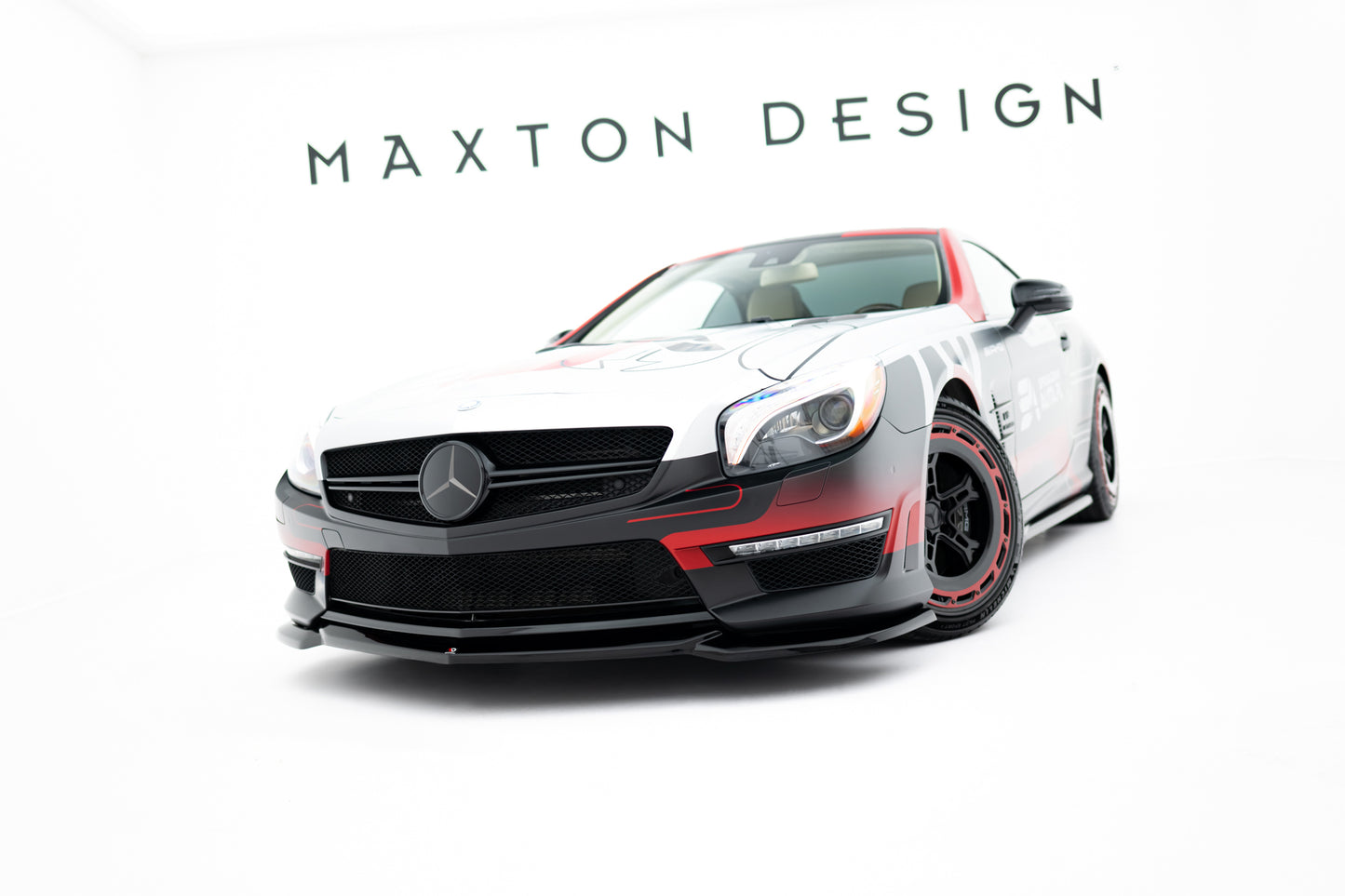 Front Ansatz V.2 für Mercedes-Benz SL 63 AMG R231 schwarz Hochglanz