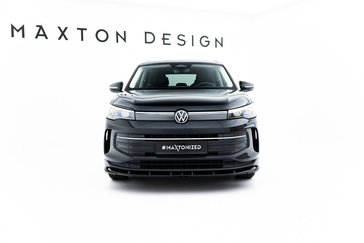 Front Ansatz V.2 für VW Tiguan Mk3 schwarz Hochglanz