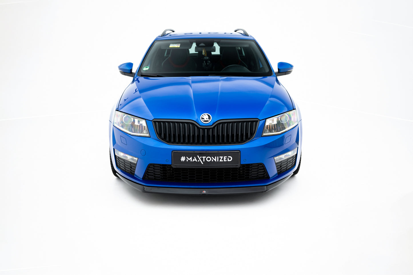 Front Ansatz V.2 für Skoda Octavia RS Mk3 schwarz Hochglanz