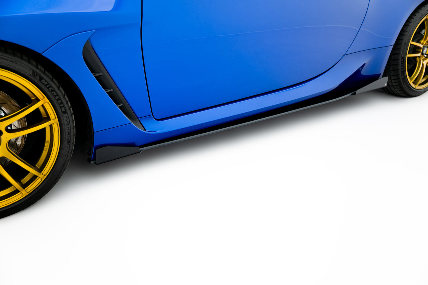 Street Pro Seitenschweller Ansatz für V.1 + Flaps für Subaru BRZ Mk2 schwarz Hochglanz