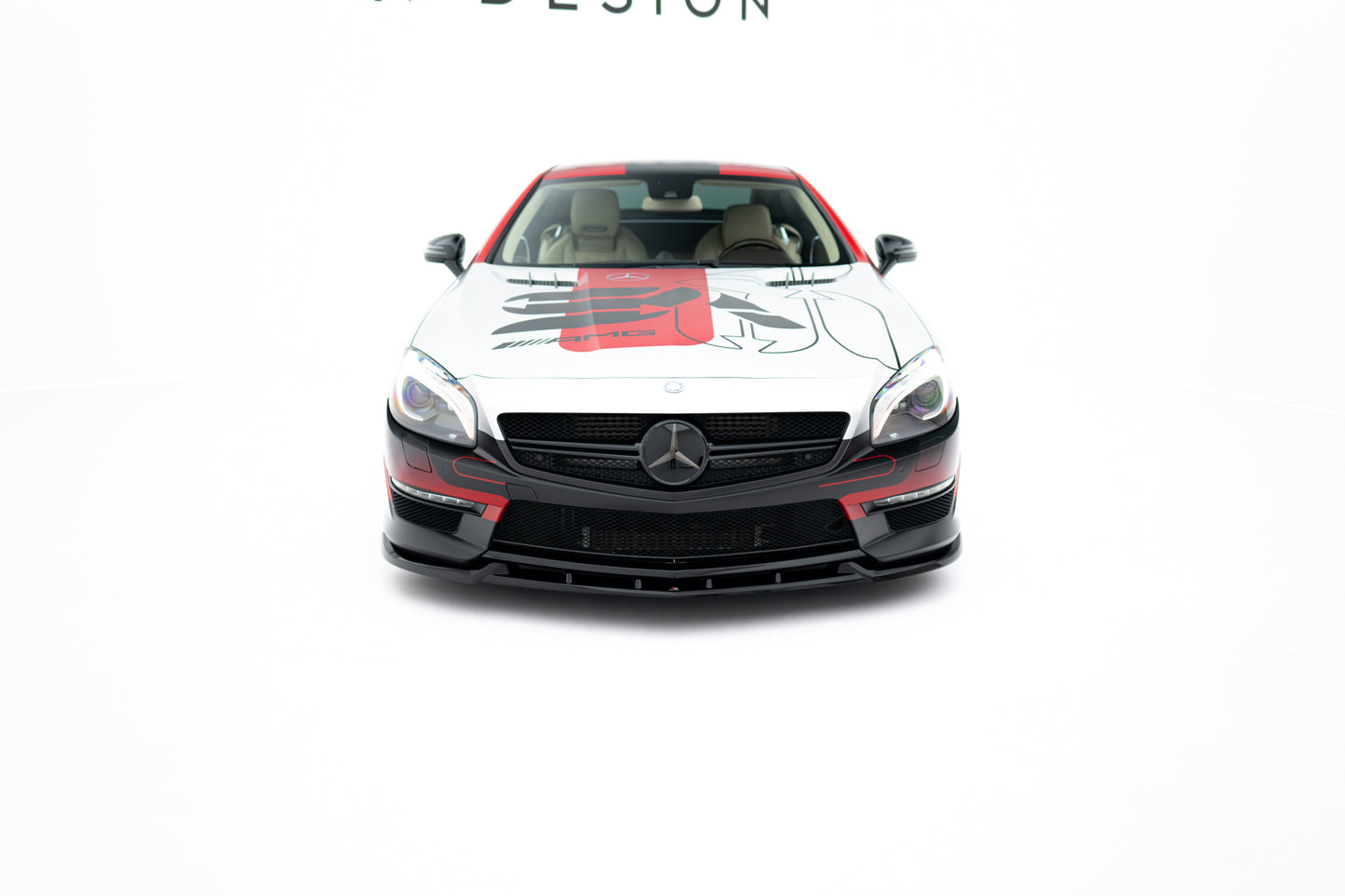 Front Ansatz V.1 für Mercedes-Benz SL 63 AMG R231 schwarz Hochglanz