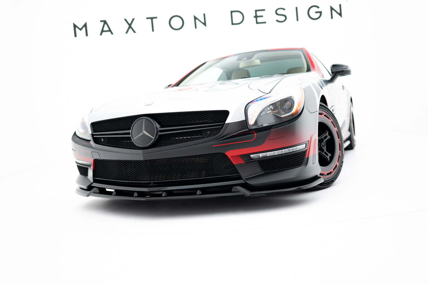 Front Ansatz V.1 für Mercedes-Benz SL 63 AMG R231 schwarz Hochglanz