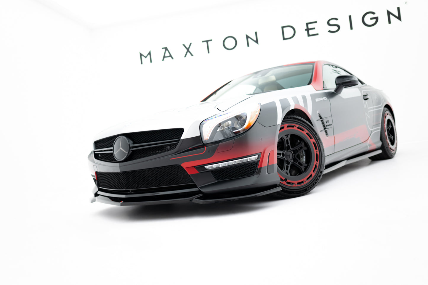 Front Ansatz V.2 für Mercedes-Benz SL 63 AMG R231 schwarz Hochglanz