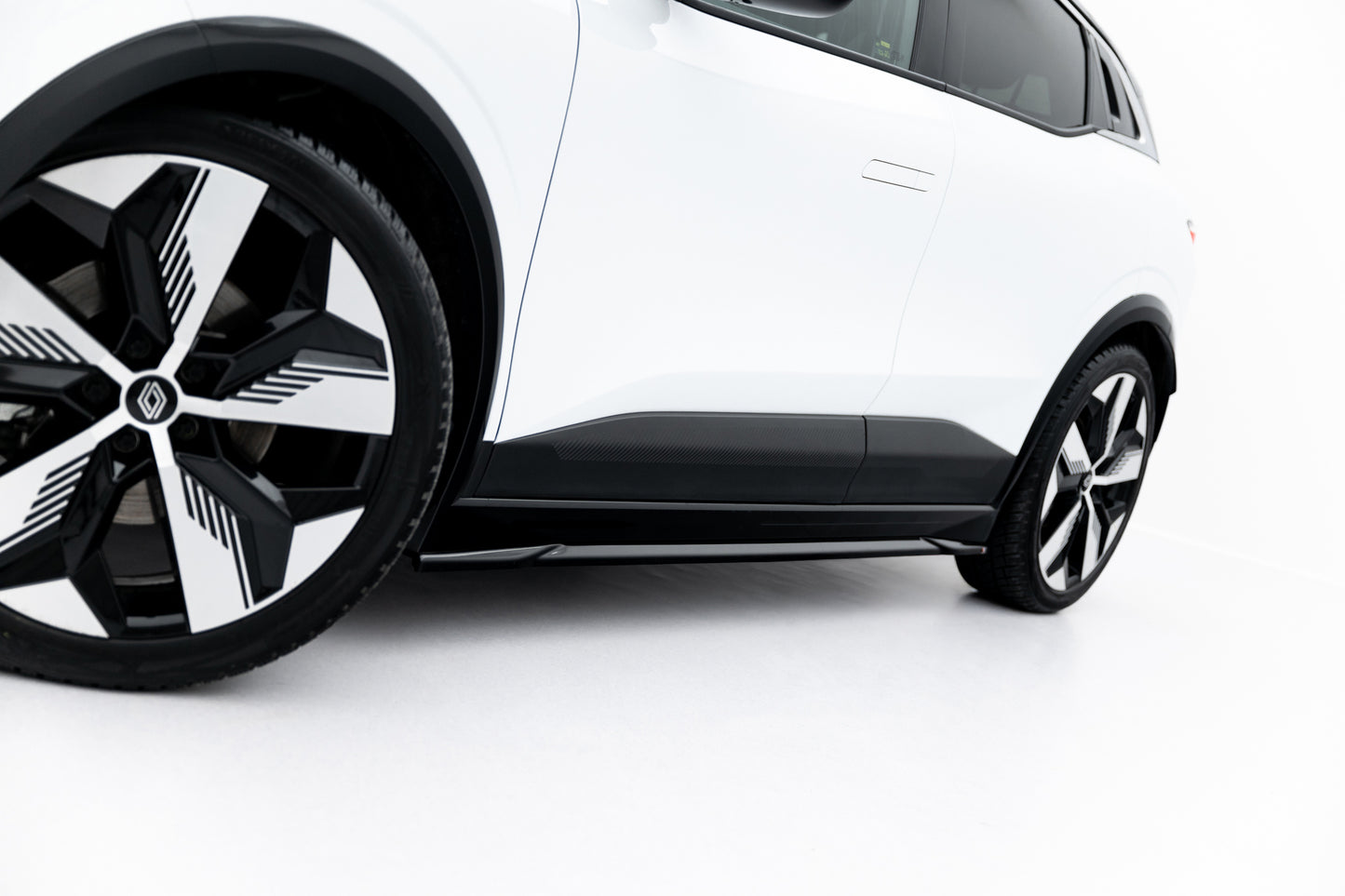 Seitenschweller Ansatz für Renault Megane E-Tech Electric Mk1 schwarz Hochglanz