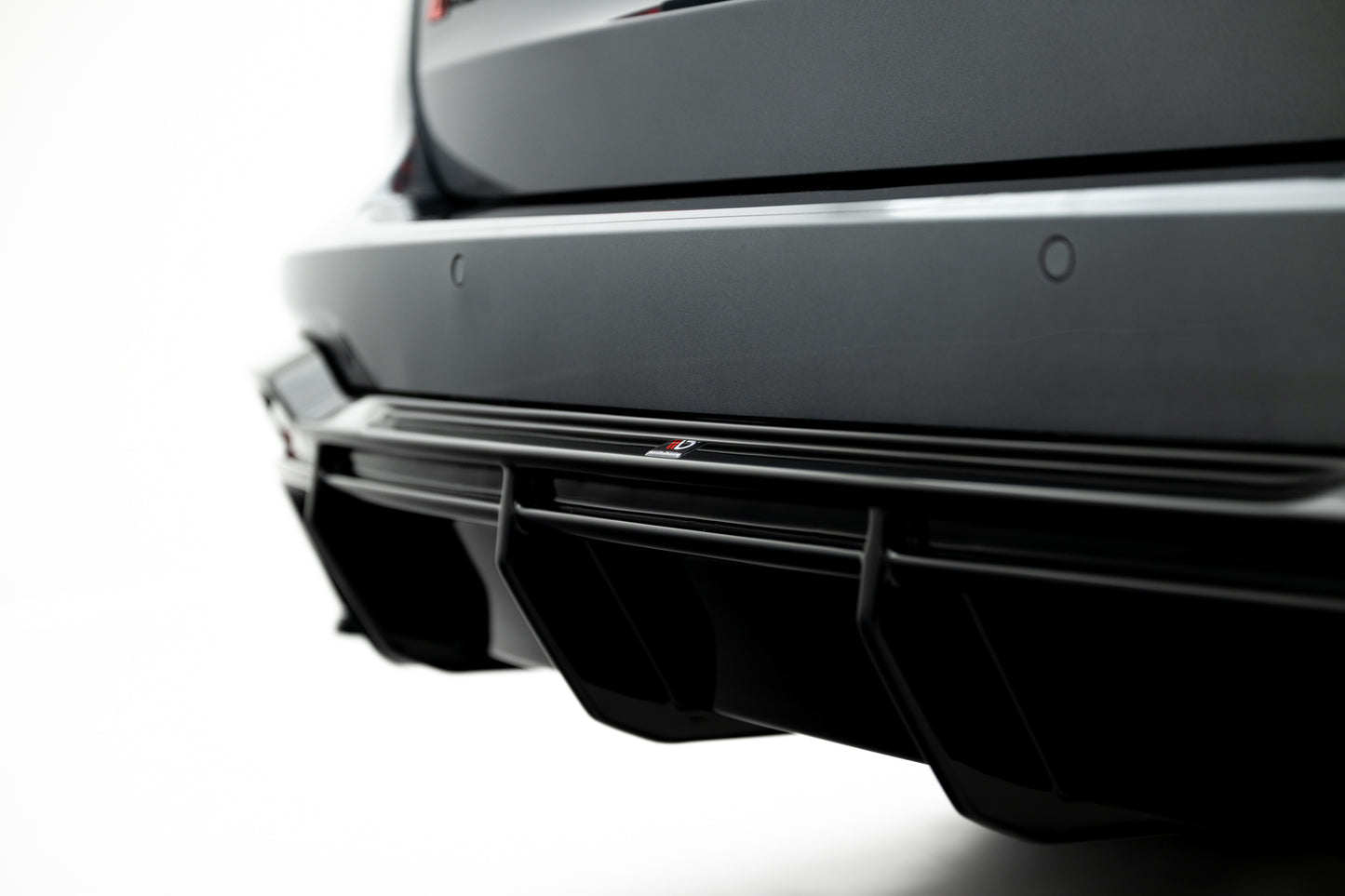 Diffusor Heck Ansatz für Audi RS6 C8 schwarz Hochglanz