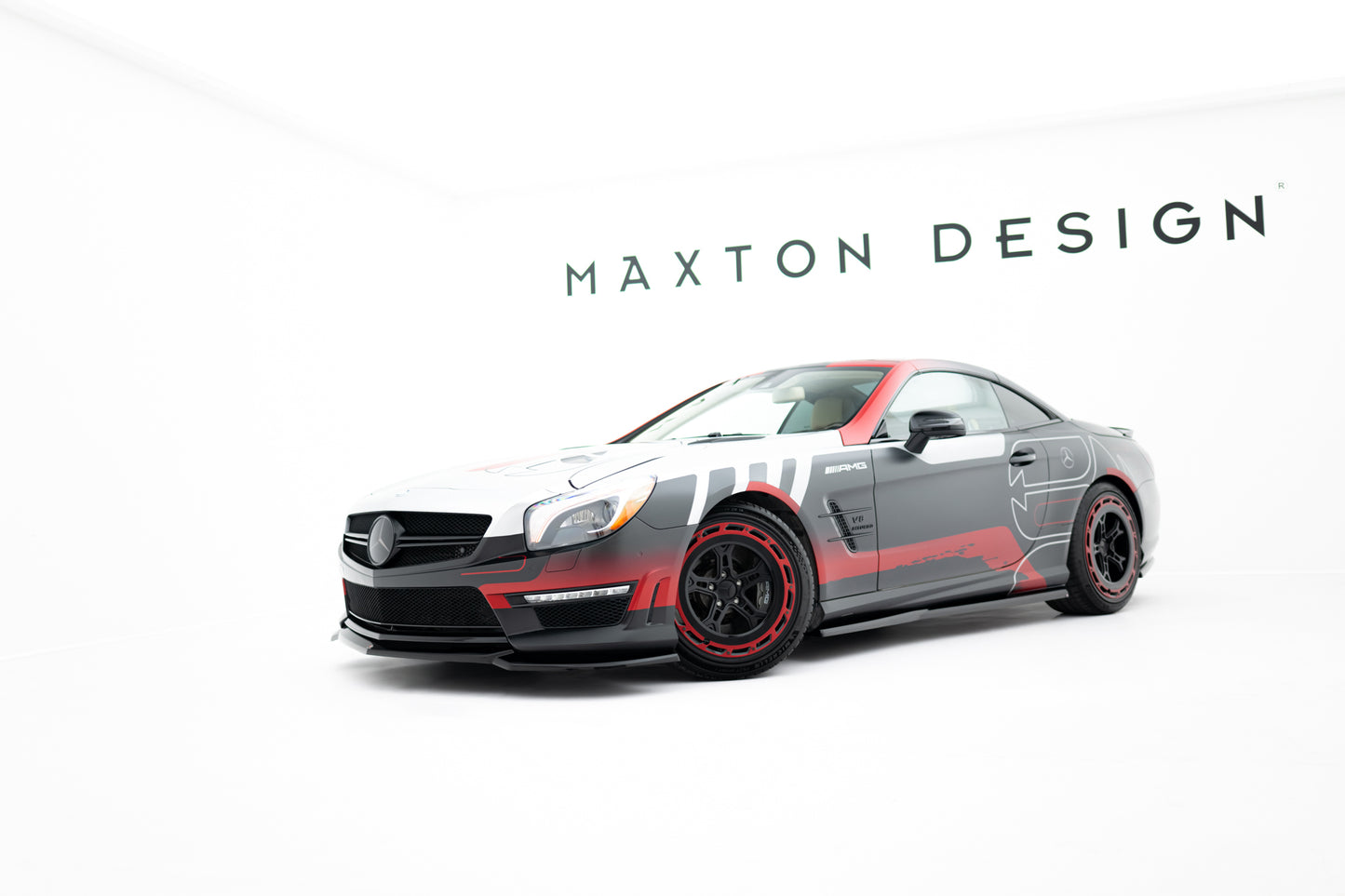 Front Ansatz V.2 für Mercedes-Benz SL 63 AMG R231 schwarz Hochglanz