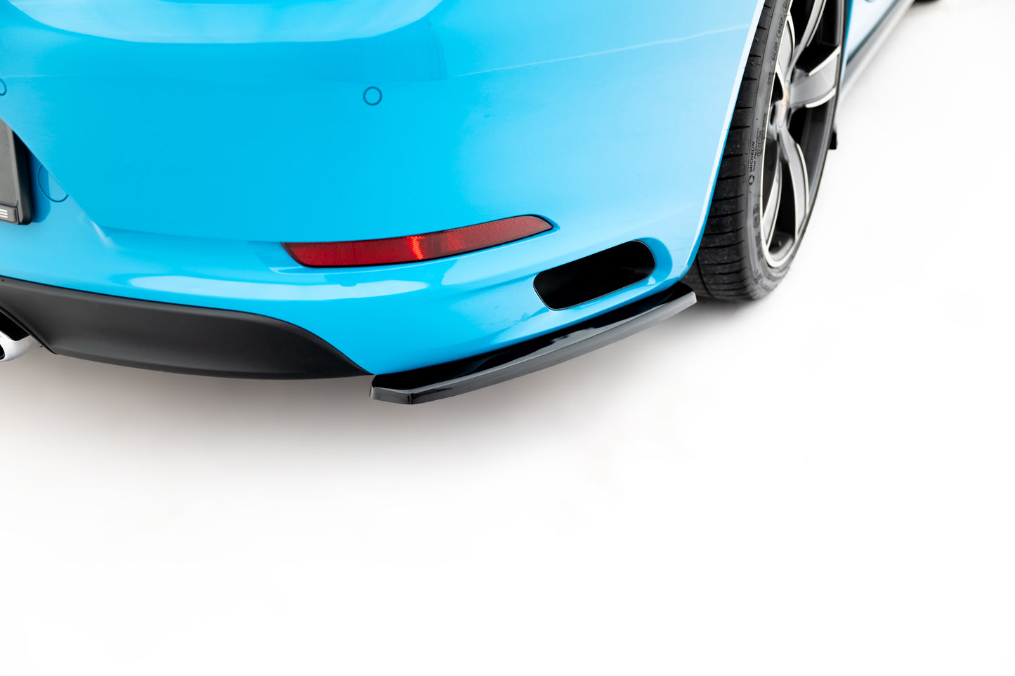 Heck Ansatz Flaps Diffusor für Porsche 911 Carrera 991 schwarz Hochglanz