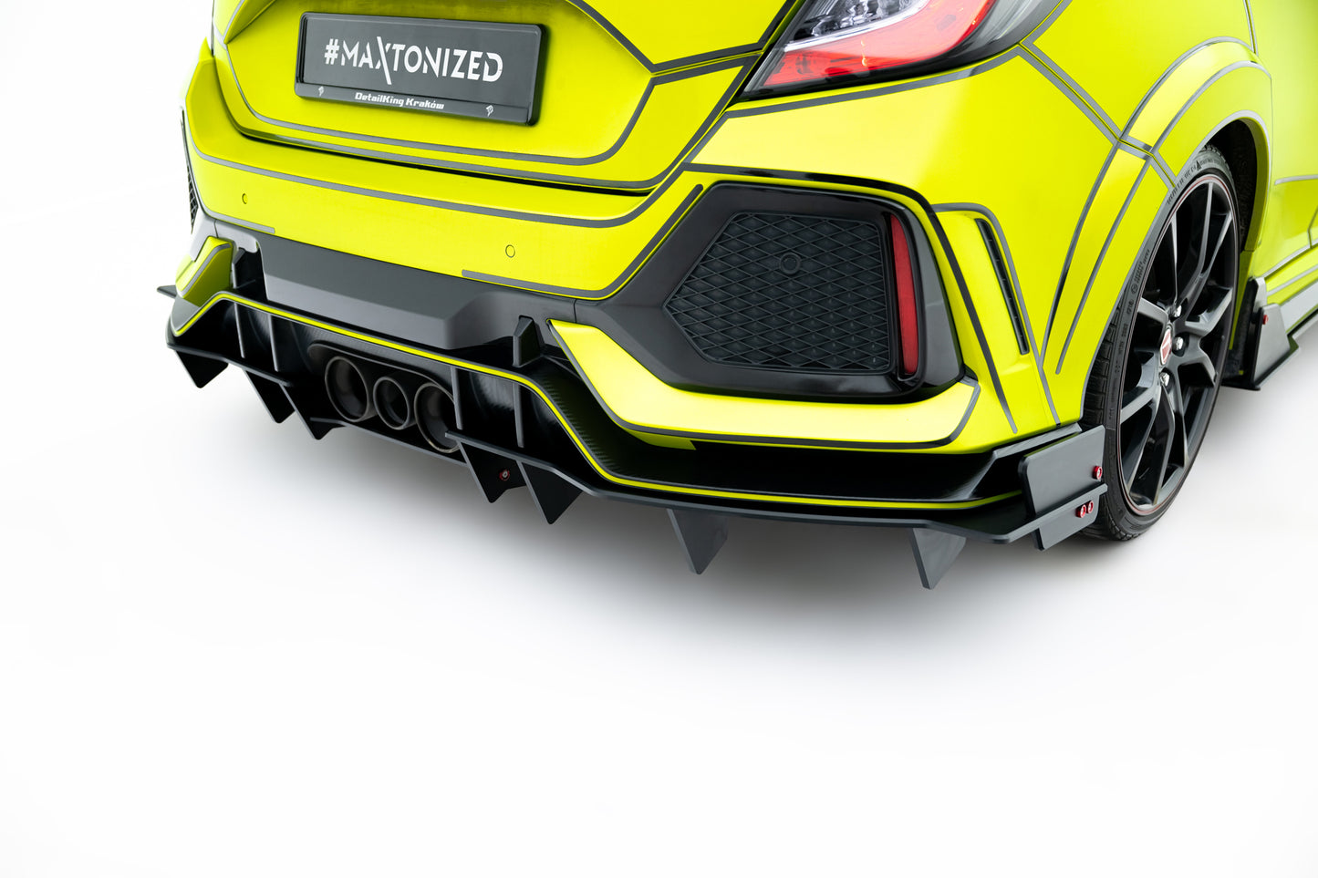 Robuste Racing Diffusor Heck Ansatz für Honda Civic X Type R