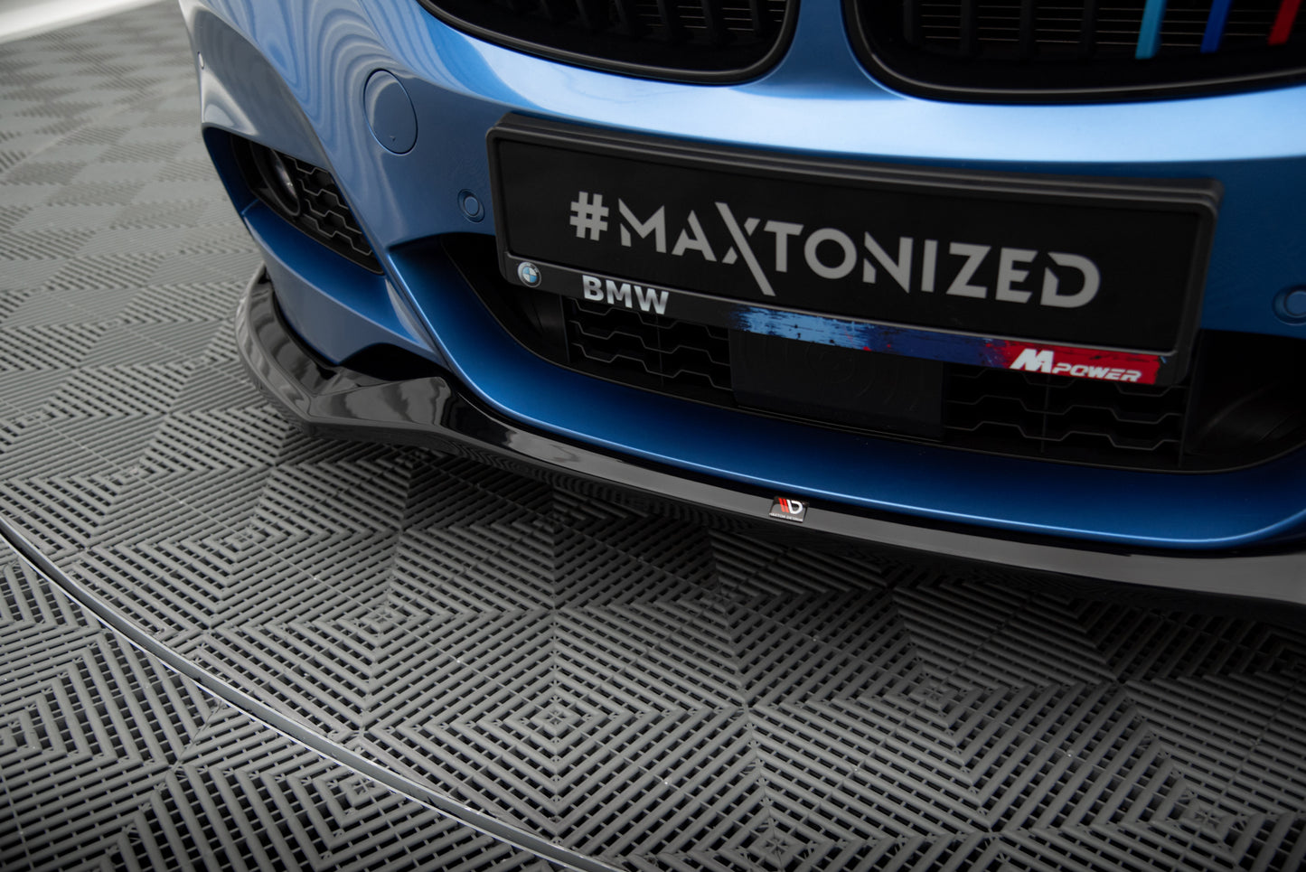 Front Ansatz V.2 für BMW 3er GT M-Paket F34 schwarz Hochglanz
